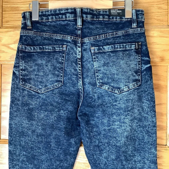 BUFFALO DAVID BITTON Ivy Acid Wash High Rise Skinny Ankle Size 30 - Picture 7 of 16